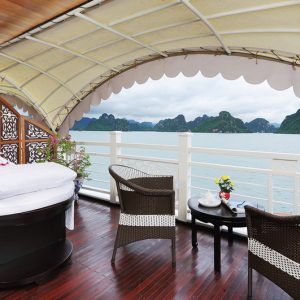 open sea view cabin on cruises halong