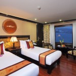 twin cabin on halong cruise